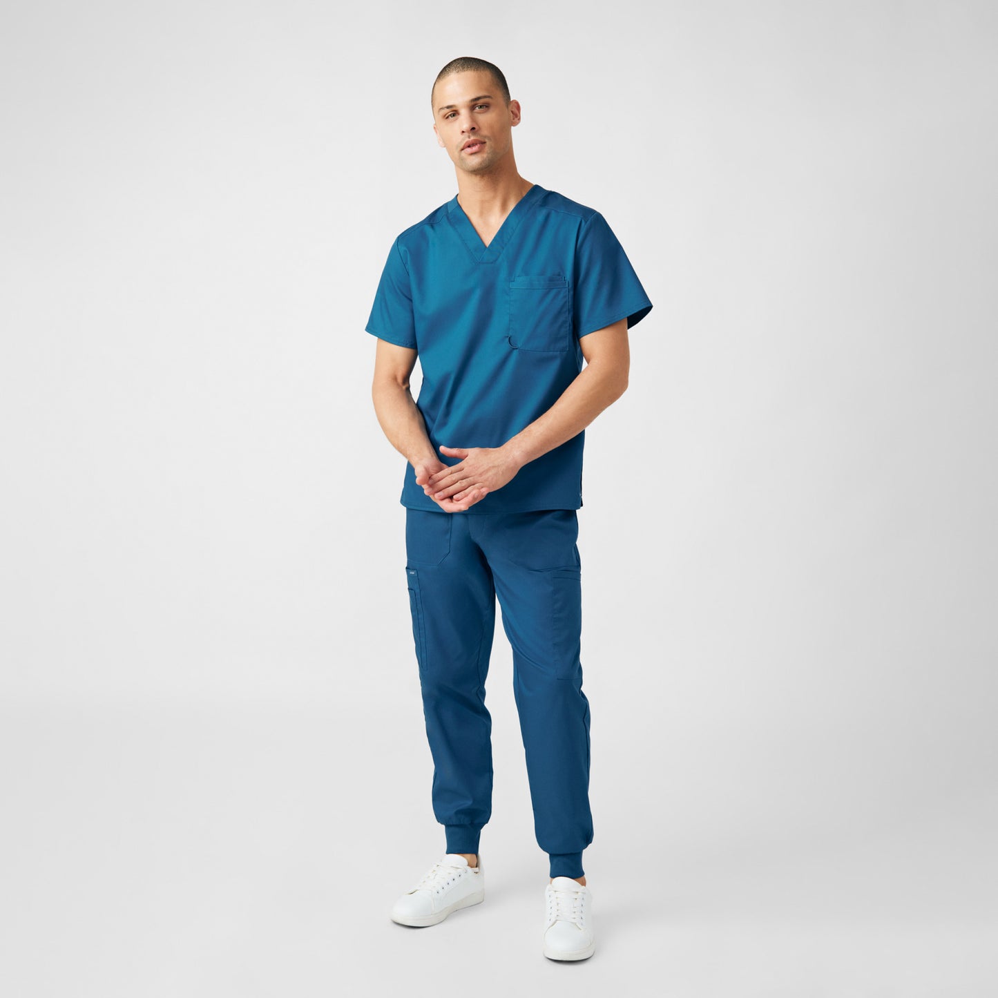 ProFlex 2-Pocket V-Neck Top  | Caribbean