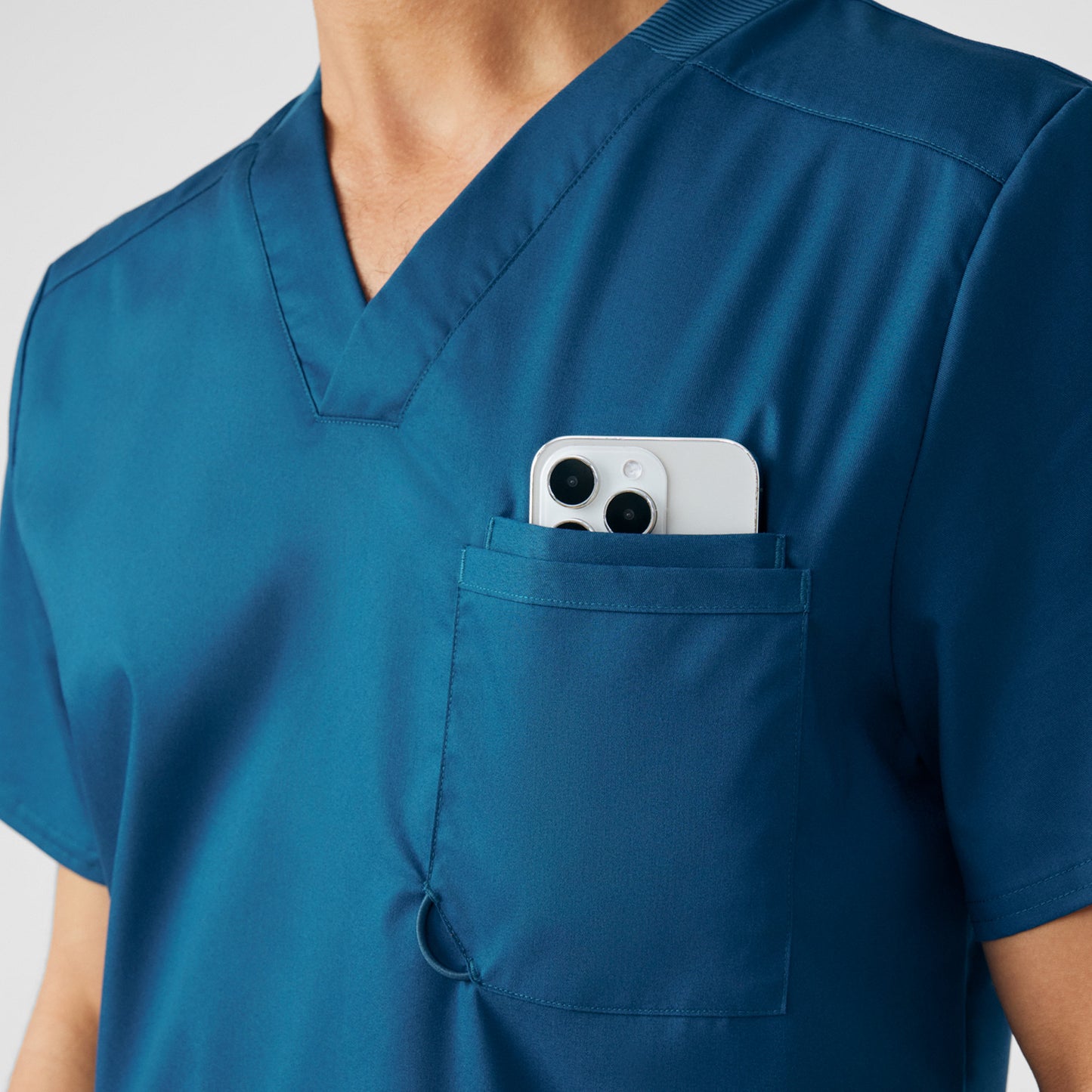 ProFlex 2-Pocket V-Neck Top  | Caribbean