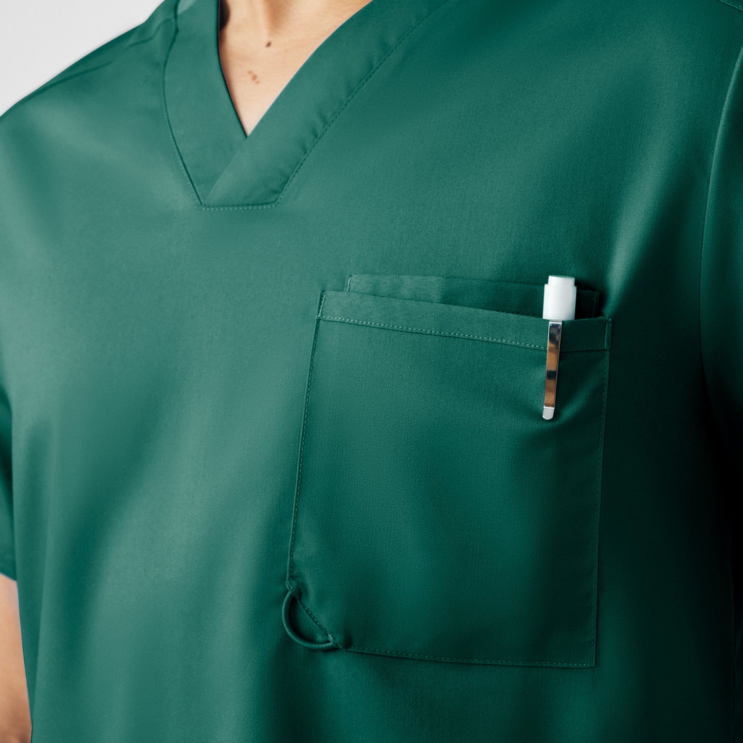 ProFlex 2-Pocket V-Neck Top  | Hunter