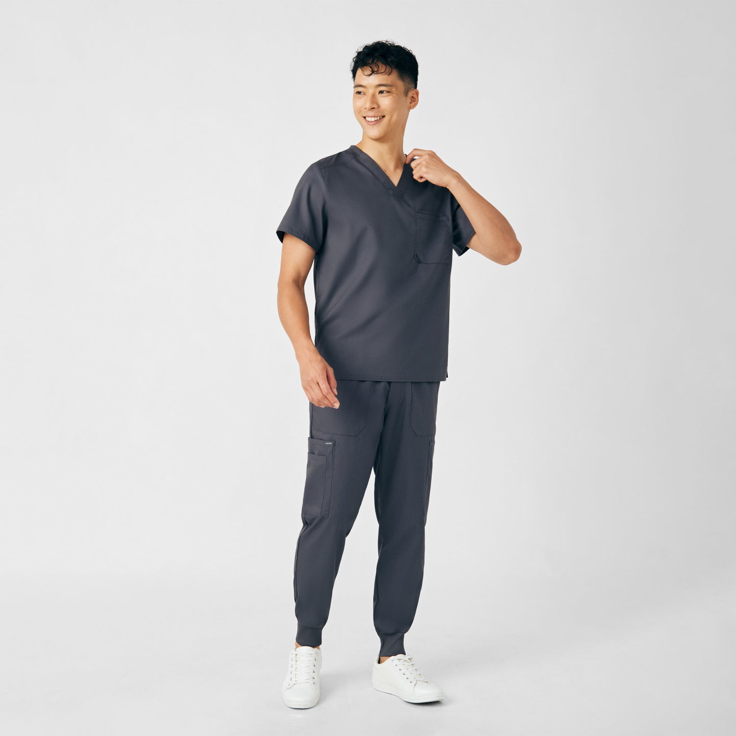 ProFlex 2-Pocket V-Neck Top  | Graphite