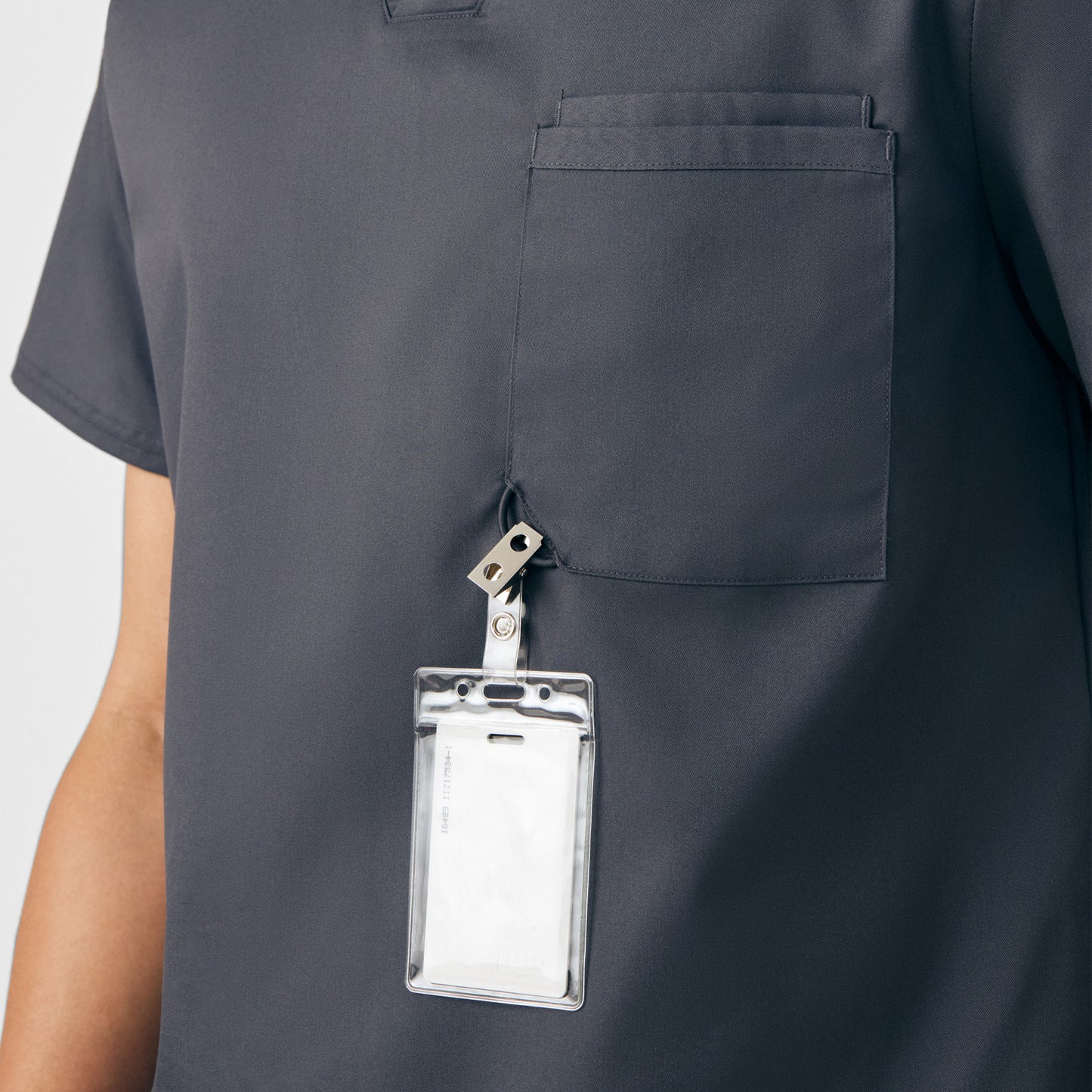 ProFlex 2-Pocket V-Neck Top  | Graphite