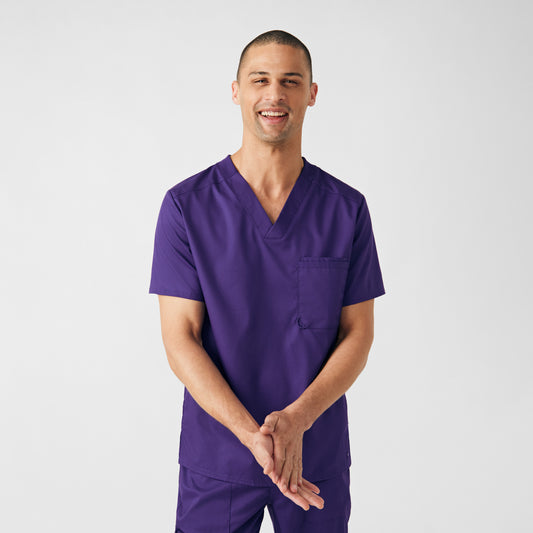 ProFlex 2-Pocket V-Neck Top  | Grape