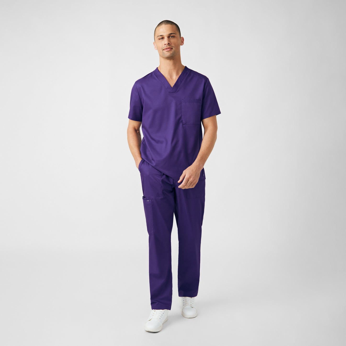 ProFlex 2-Pocket V-Neck Top  | Grape