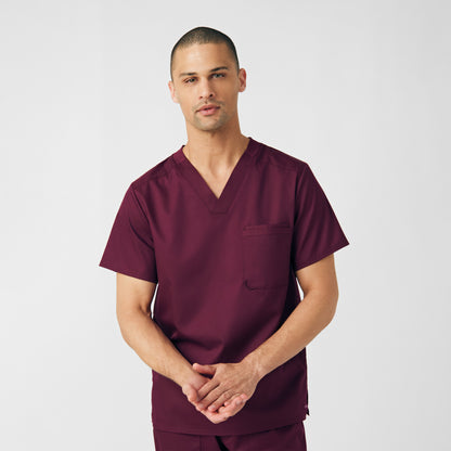 ProFlex 2-Pocket V-Neck Top  | Wine