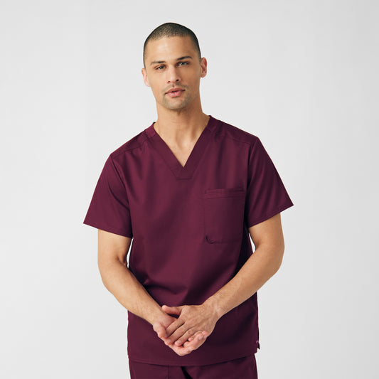 ProFlex 2-Pocket V-Neck Top  | Wine