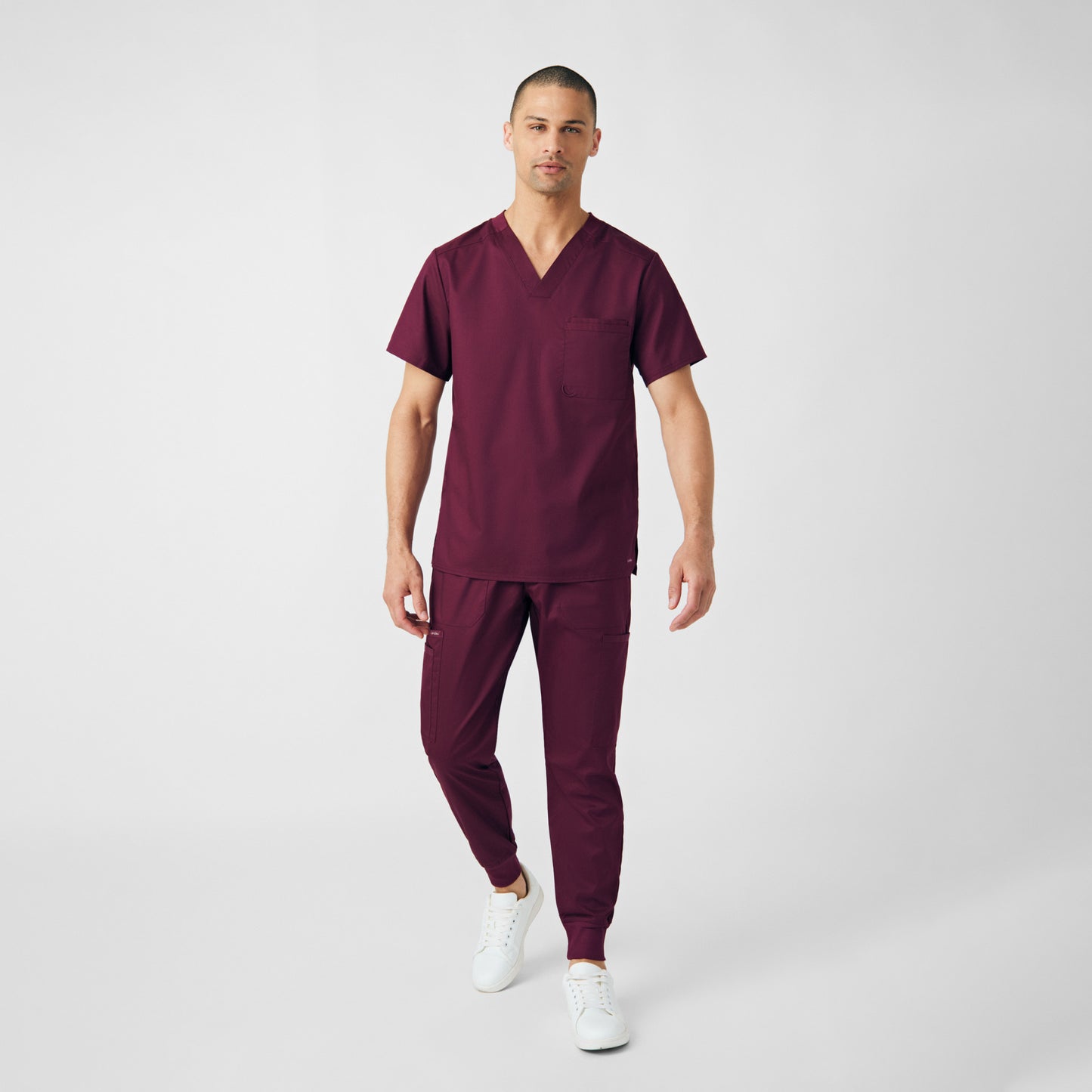 ProFlex 2-Pocket V-Neck Top  | Wine