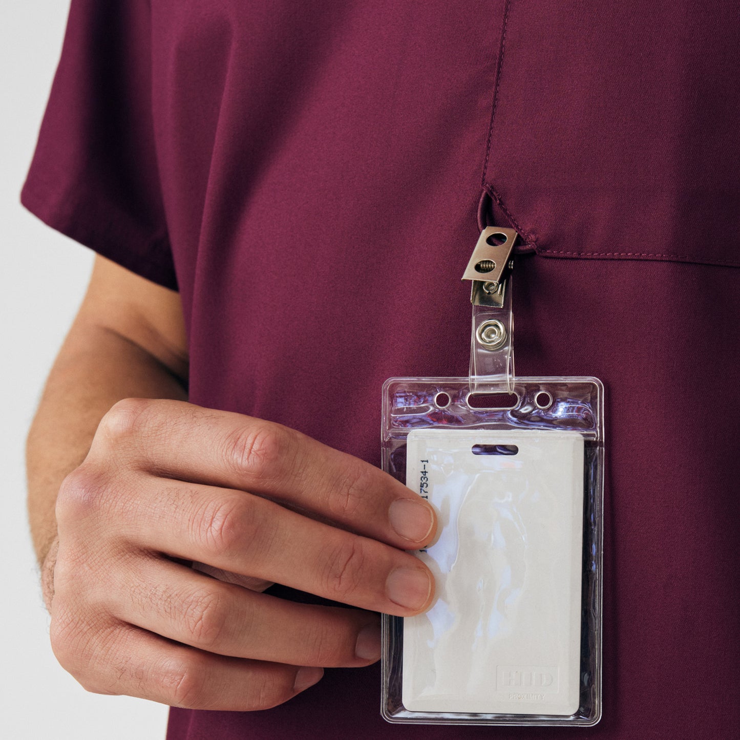 ProFlex 2-Pocket V-Neck Top  | Wine