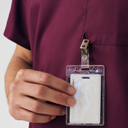 ProFlex 2-Pocket V-Neck Top  | Wine