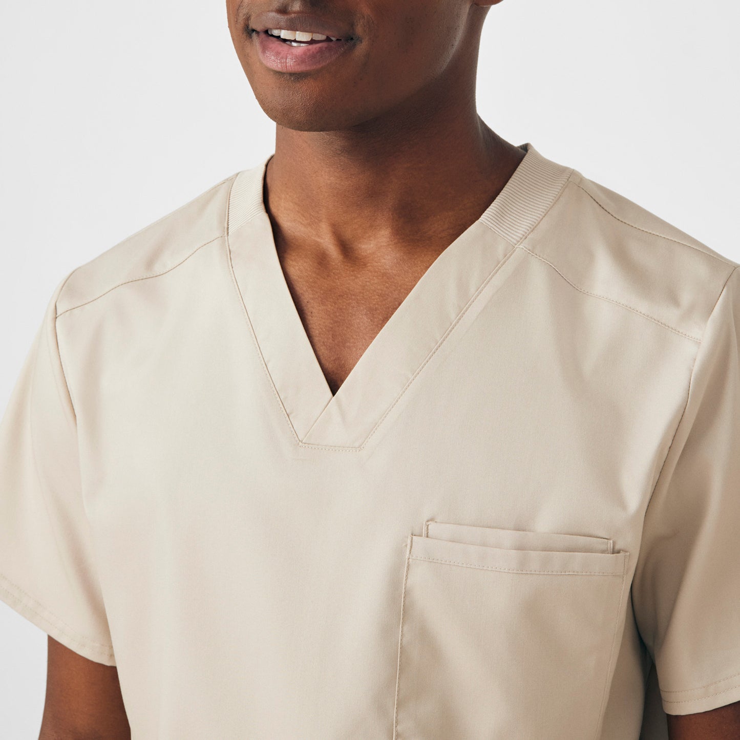 ProFlex 2-Pocket V-Neck Top  | Sandstone