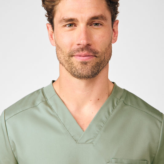 ProFlex 2-Pocket V-Neck Top  | Seagrass