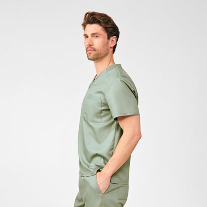 ProFlex 2-Pocket V-Neck Top  | Seagrass