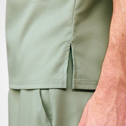 ProFlex 2-Pocket V-Neck Top  | Seagrass