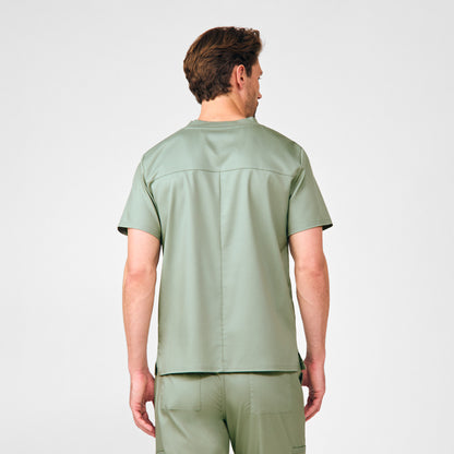 ProFlex 2-Pocket V-Neck Top  | Seagrass