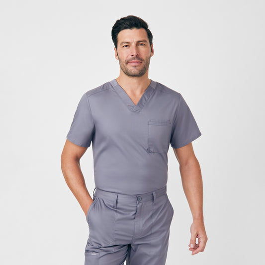 ProFlex 2-Pocket V-Neck Top  | Steel