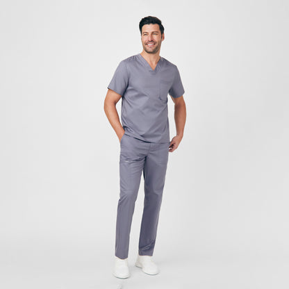 ProFlex 2-Pocket V-Neck Top  | Steel