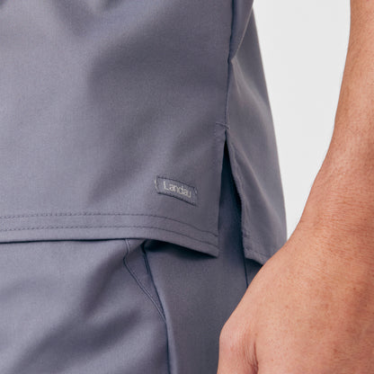 ProFlex 2-Pocket V-Neck Top  | Steel