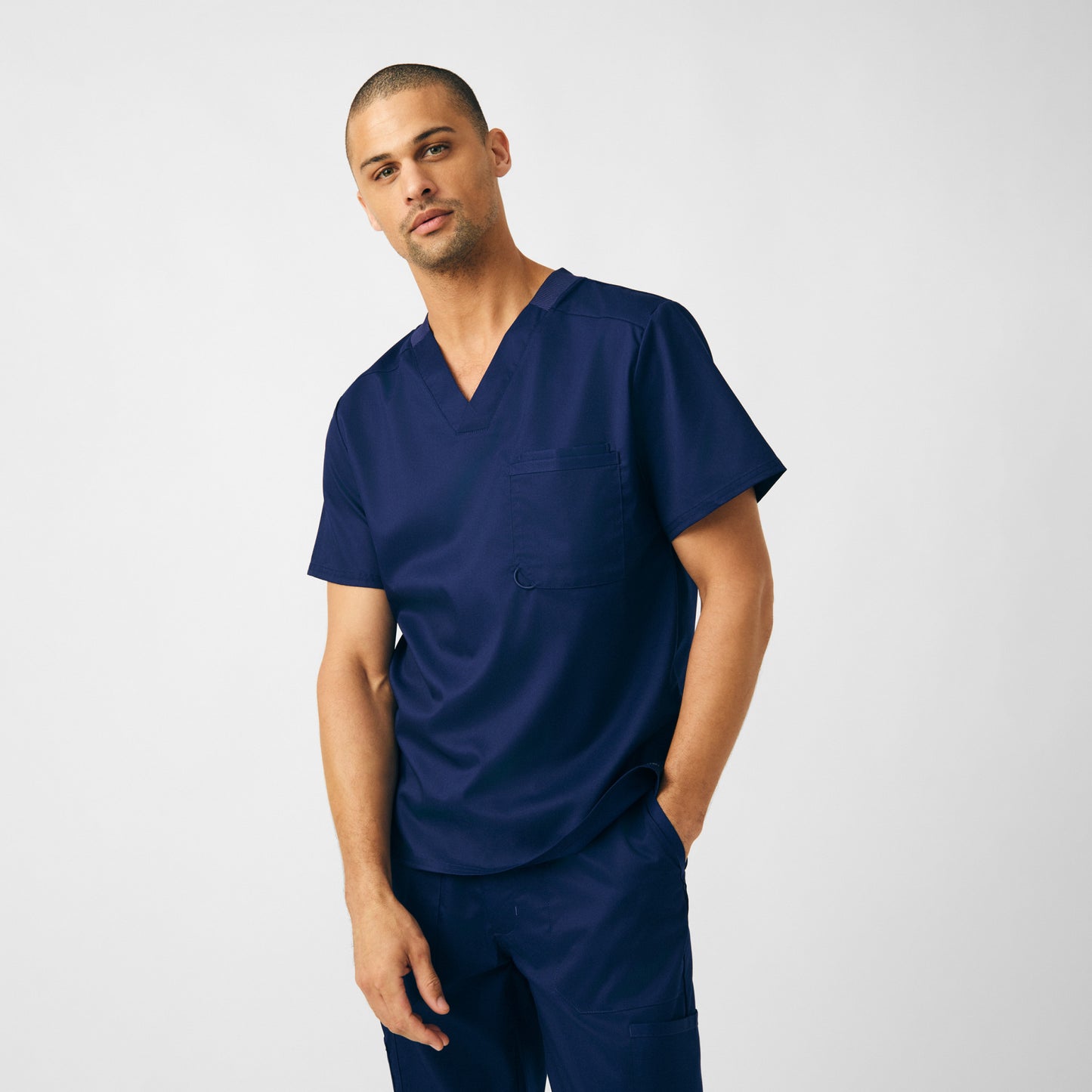 ProFlex 2-Pocket V-Neck Top  | True Navy