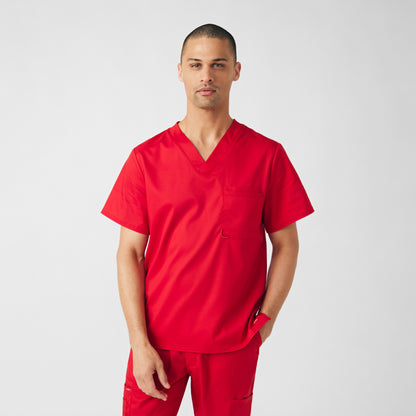 ProFlex 2-Pocket V-Neck Top  | True Red