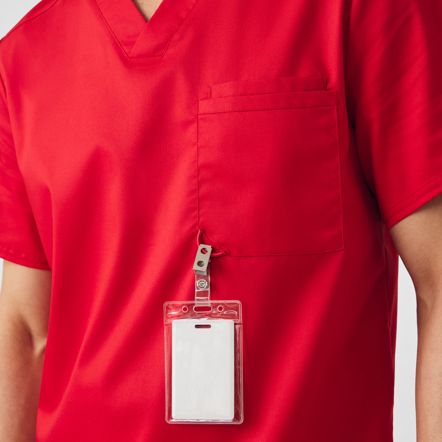 ProFlex 2-Pocket V-Neck Top  | True Red