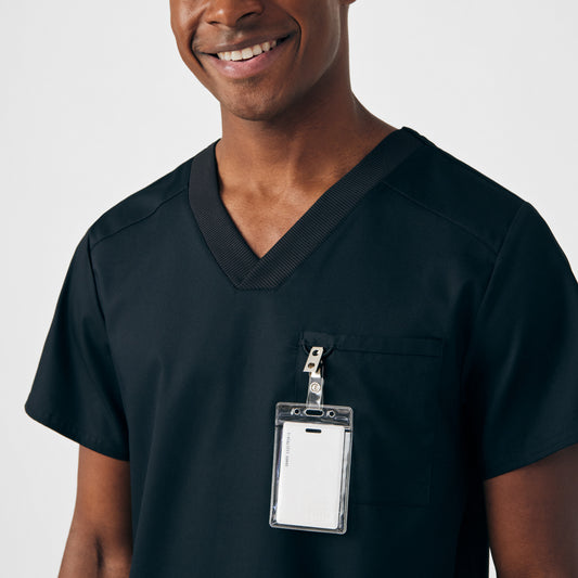 ProFlex 4-Pocket V-Neck Top  | Black
