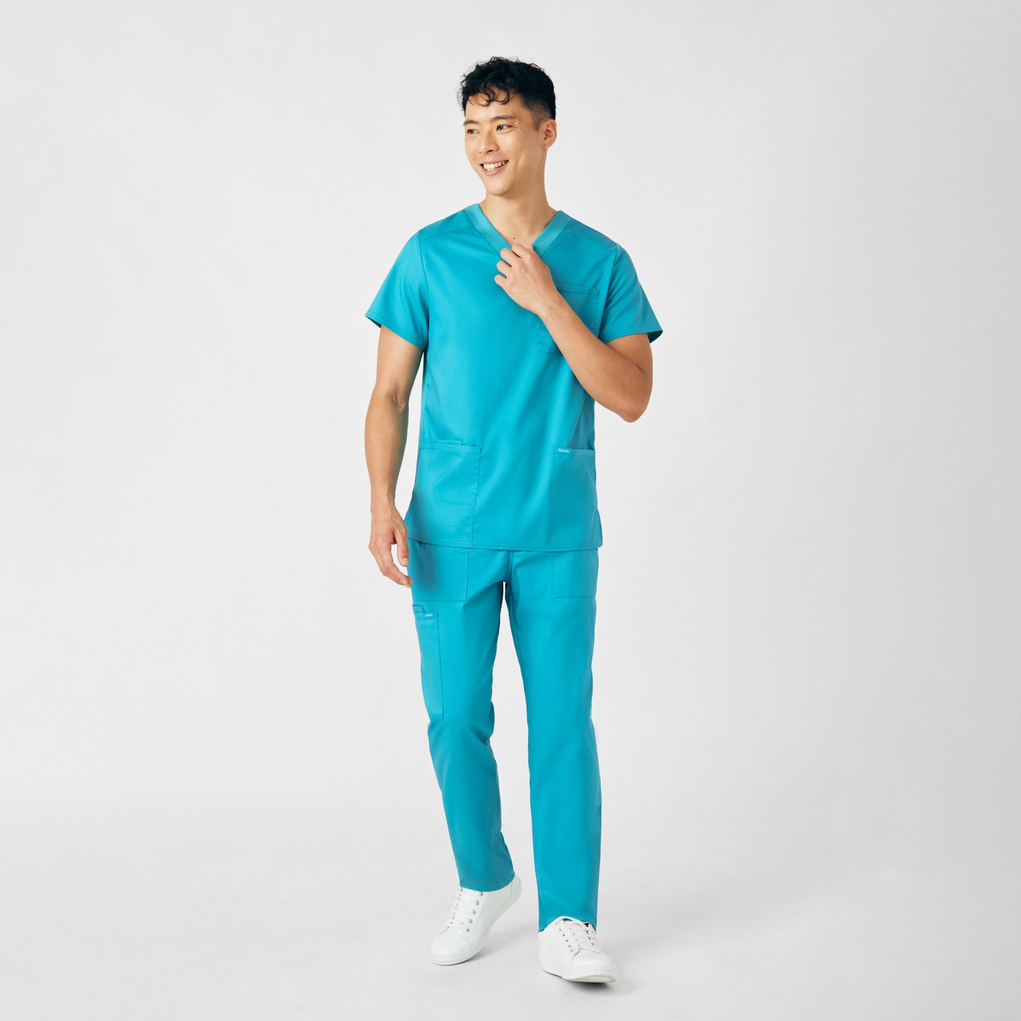 ProFlex 4-Pocket V-Neck Top  | Teal