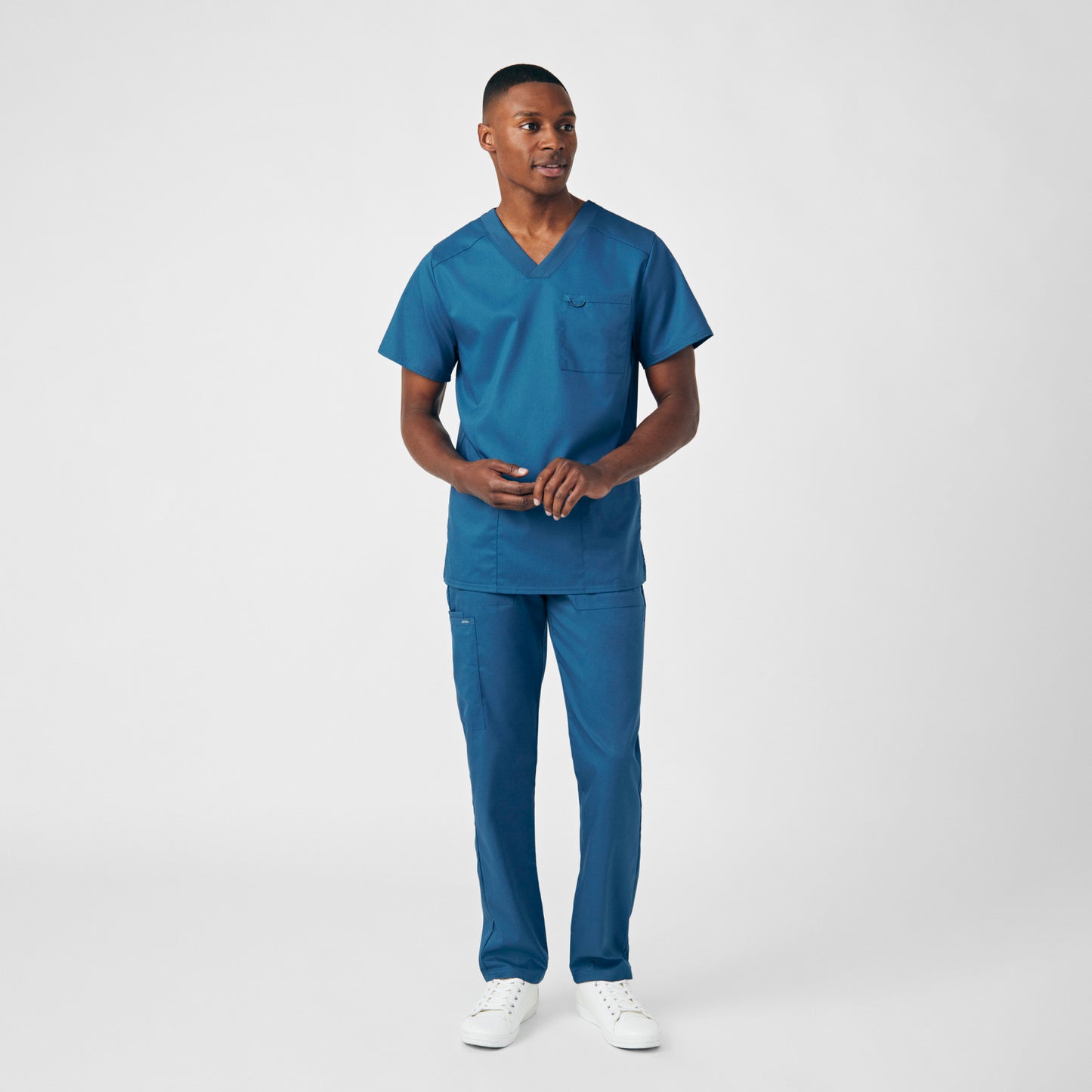 ProFlex 4-Pocket V-Neck Top  | Caribbean