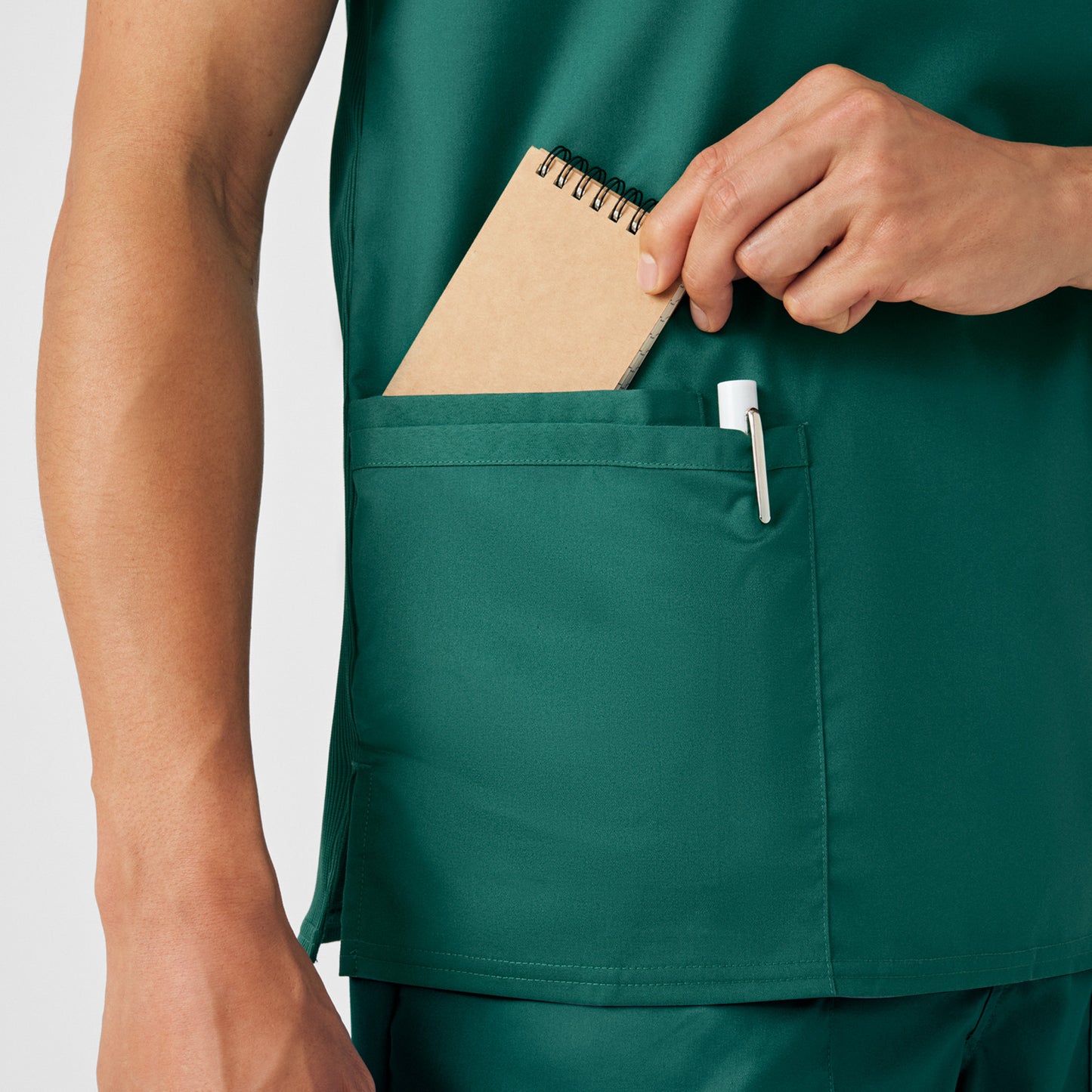 ProFlex 4-Pocket V-Neck Top  | Hunter