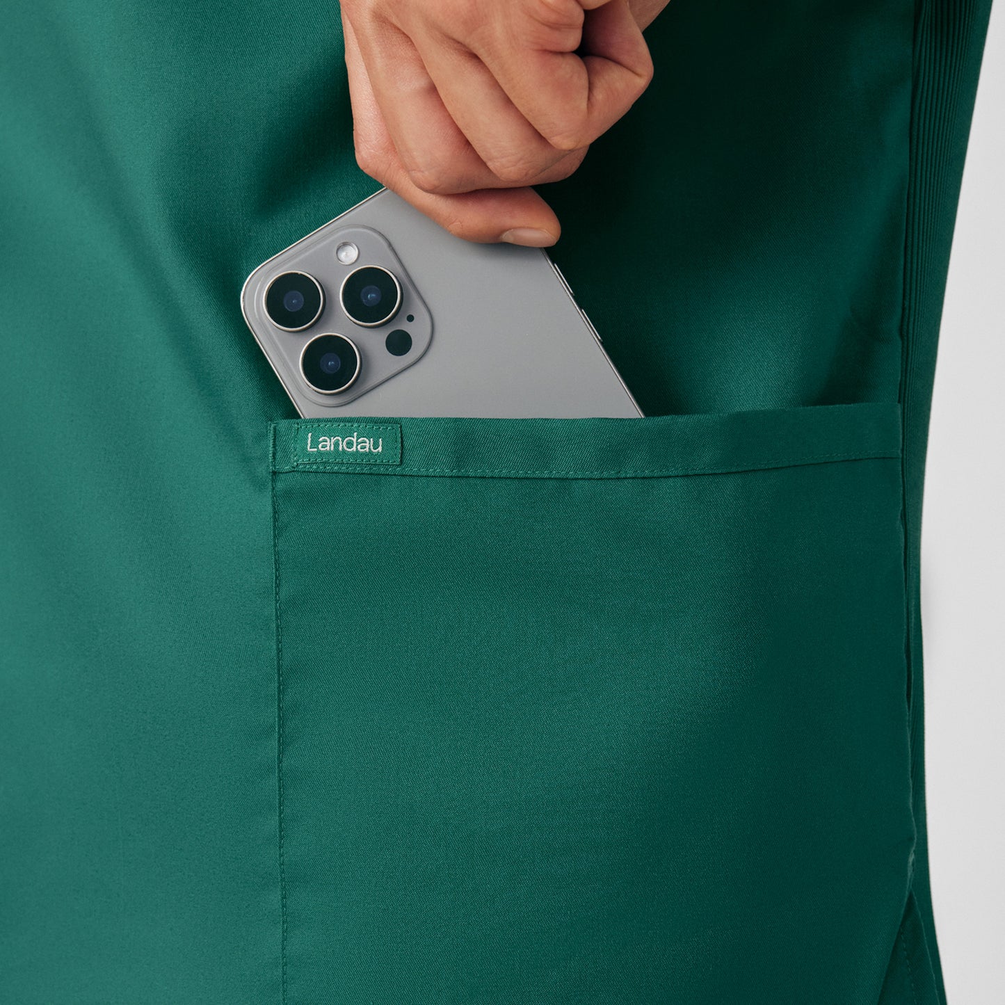 ProFlex 4-Pocket V-Neck Top  | Hunter