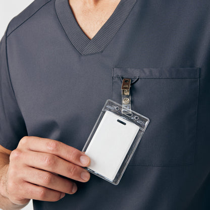 ProFlex 4-Pocket V-Neck Top  | Graphite