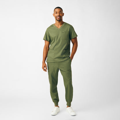 ProFlex 4-Pocket V-Neck Top  | Olive Moss