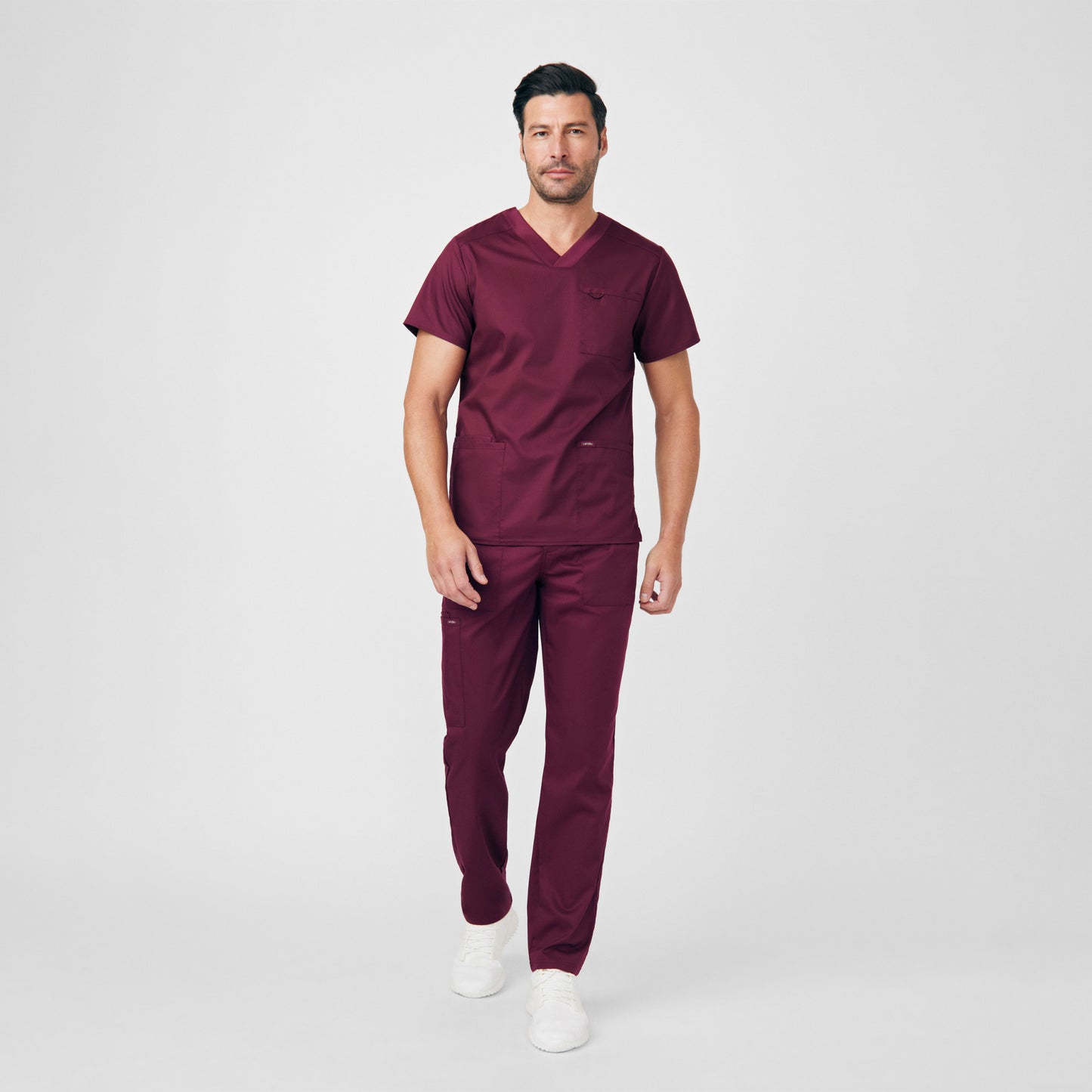 ProFlex 4-Pocket V-Neck Top  | Wine