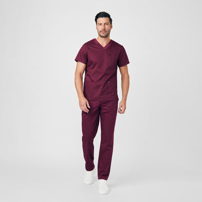 ProFlex 4-Pocket V-Neck Top  | Wine