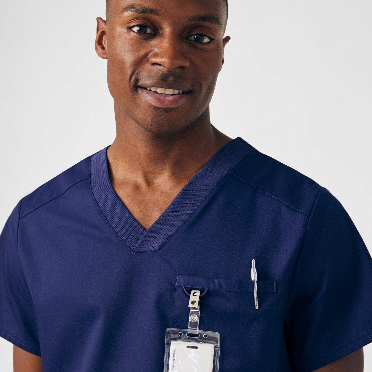 ProFlex 4-Pocket V-Neck Top  | True Navy