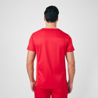 ProFlex 4-Pocket V-Neck Top  | True Red