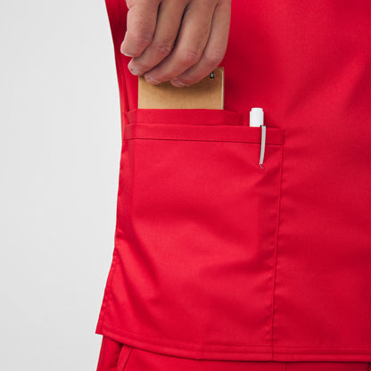 ProFlex 4-Pocket V-Neck Top  | True Red