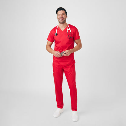 ProFlex 4-Pocket V-Neck Top  | True Red