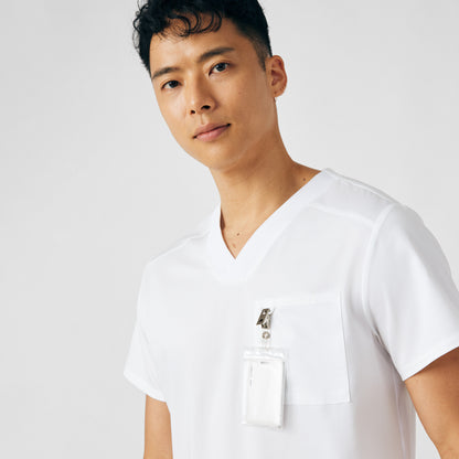 ProFlex 4-Pocket V-Neck Top  | White