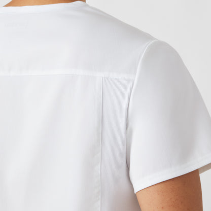 ProFlex 4-Pocket V-Neck Top  | White