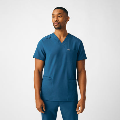 Forward 4-Pocket V-Neck Top  | Caribbean
