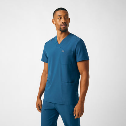 Forward 4-Pocket V-Neck Top  | Caribbean