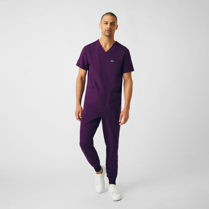 Forward 4-Pocket V-Neck Top  | Eggplant