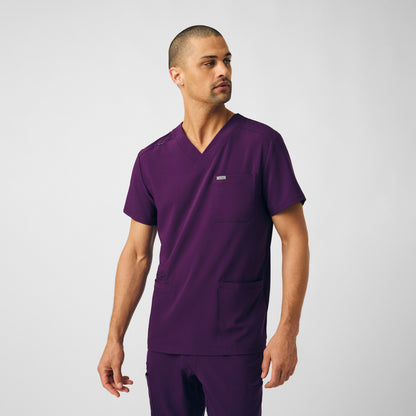 Forward 4-Pocket V-Neck Top  | Eggplant