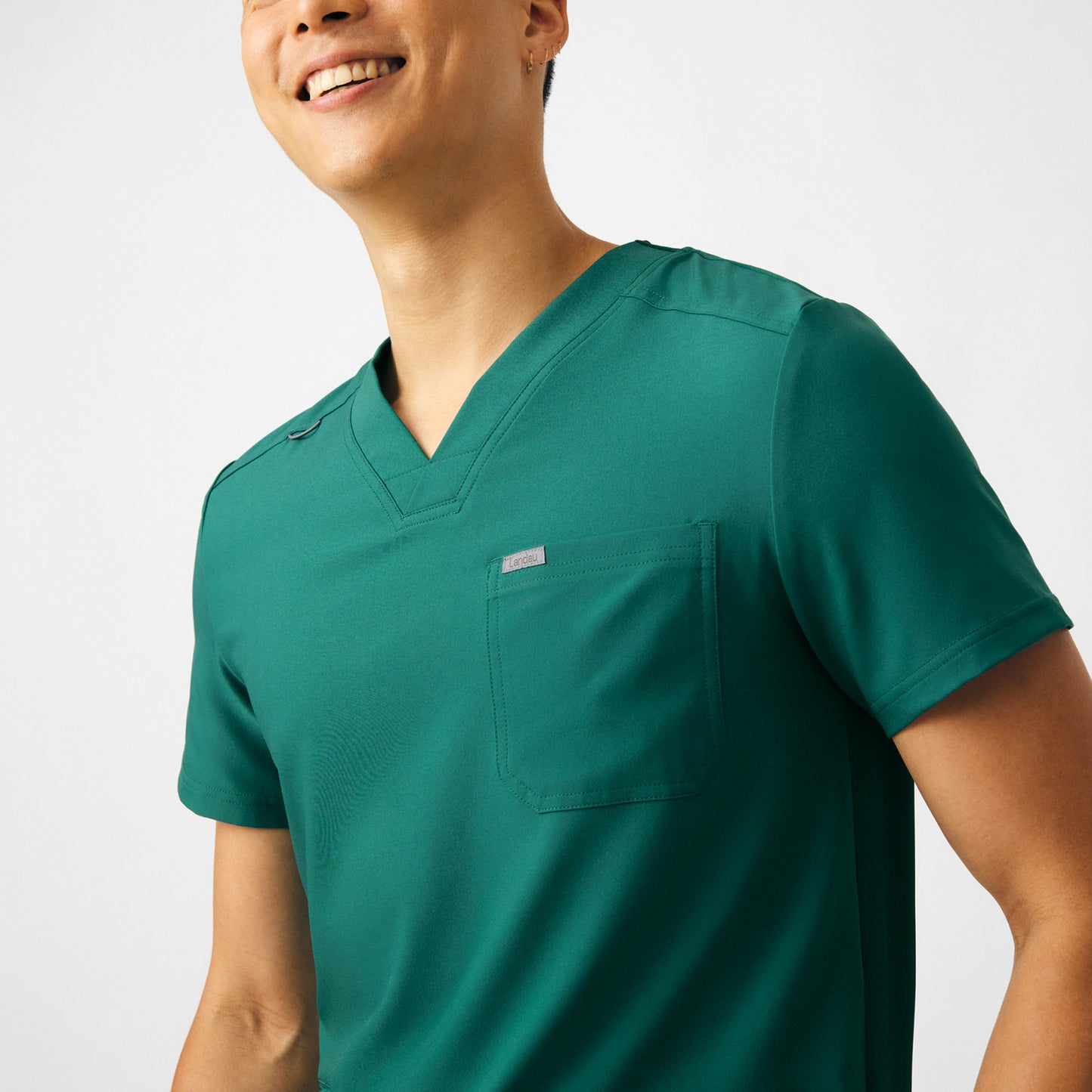 Forward 4-Pocket V-Neck Top  | Hunter