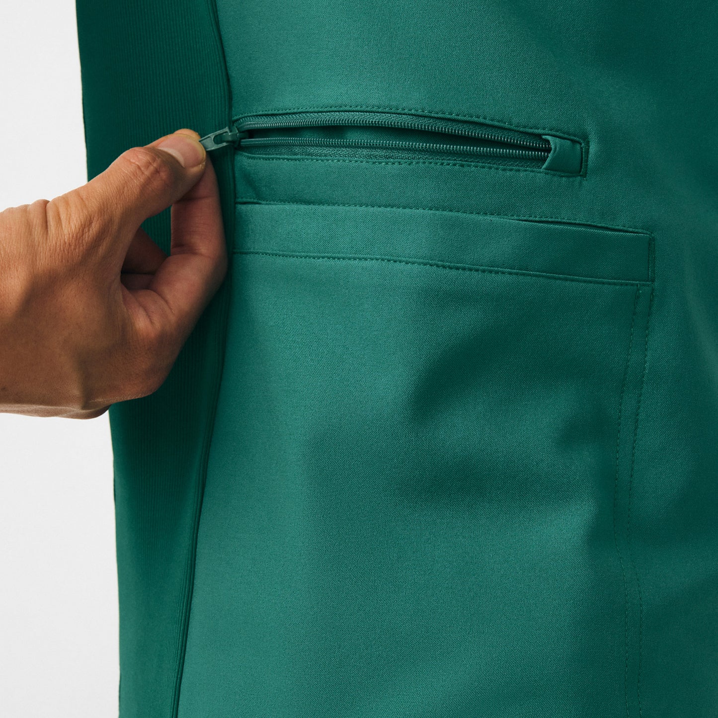 Forward 4-Pocket V-Neck Top  | Hunter