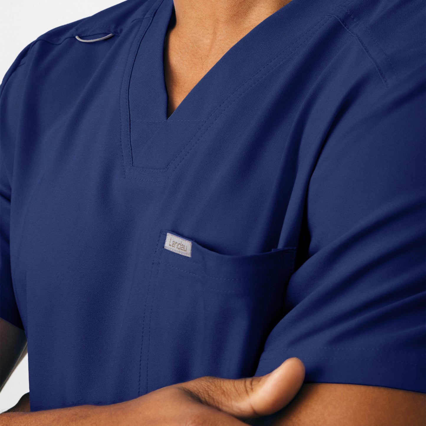 Forward 4-Pocket V-Neck Top  | Navy