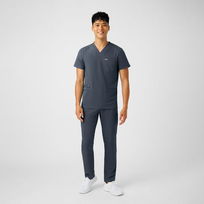 Forward 4-Pocket V-Neck Top  | Pewter