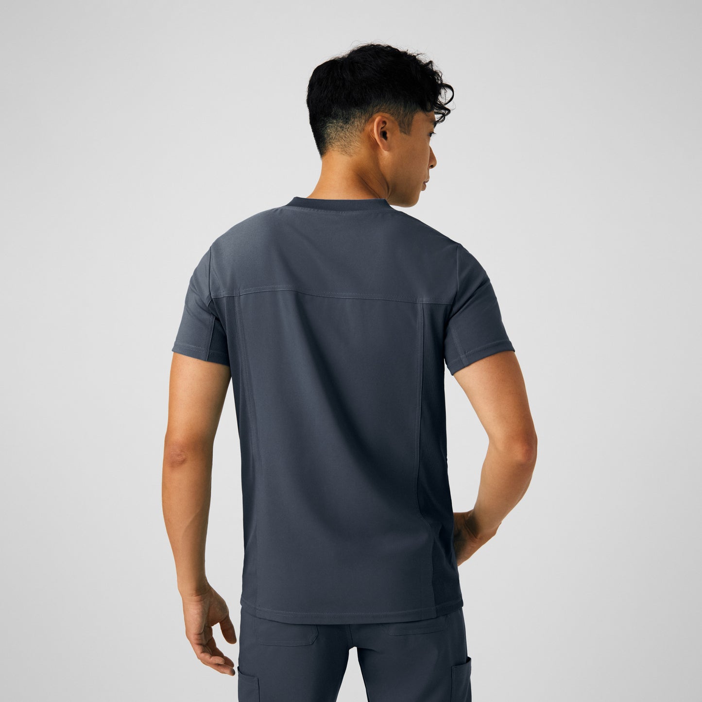 Forward 4-Pocket V-Neck Top  | Pewter