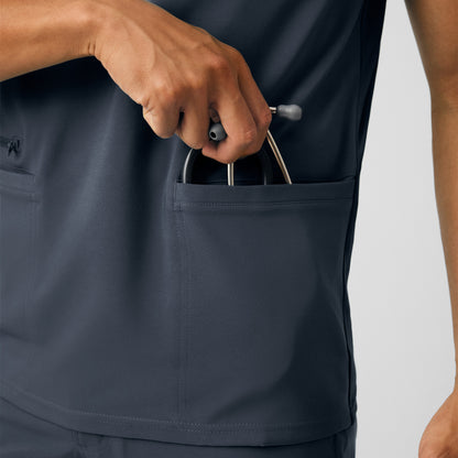 Forward 4-Pocket V-Neck Top  | Pewter