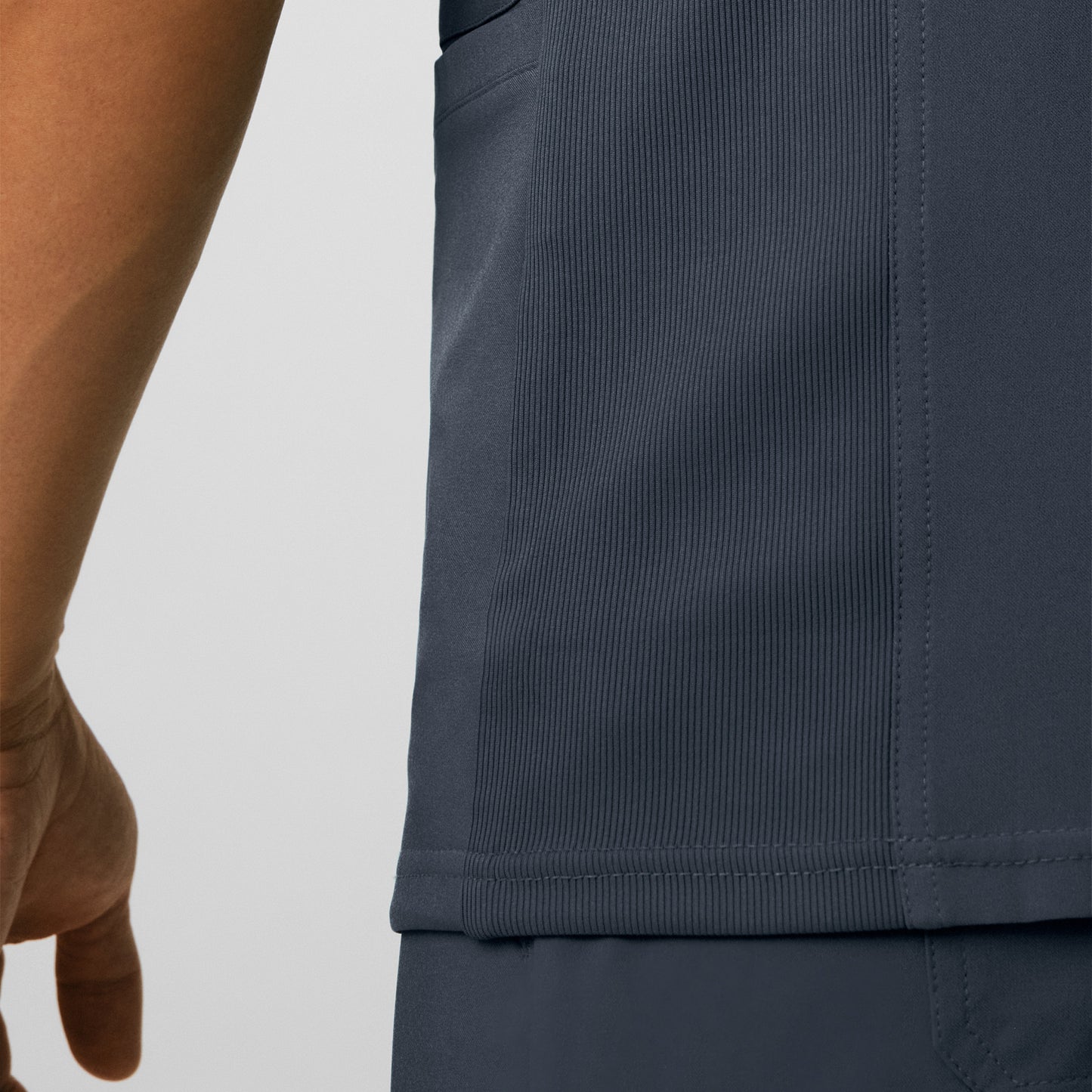 Forward 4-Pocket V-Neck Top  | Pewter