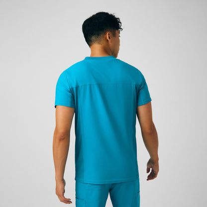 Forward 4-Pocket V-Neck Top  | Teal
